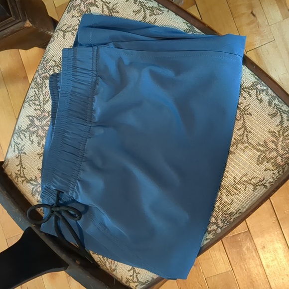 CK Men's Mesh Lined Elastic Waist With Adjustable Tie Swim Shorts Blue Size 36 - Picture 10 of 10